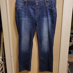 Women's Lee Rider Indigo Pull on Jeans. Size 18P